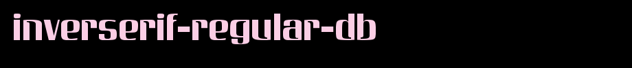 Inverserif-Regular-DB.ttf
(Art font online converter effect display)