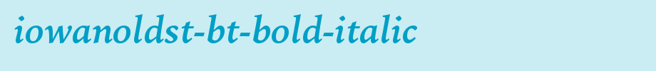 IowanOldSt-BT-Bold-Italic.ttf(字体效果展示)