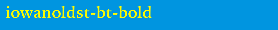 IowanOldSt-BT-Bold.ttf(字体效果展示)