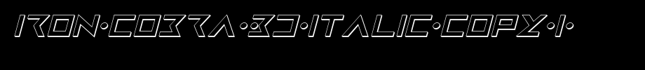 Iron-Cobra-3D-Italic-copy-1-.ttf(字体效果展示)