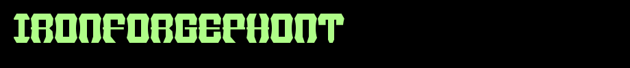 IronForgePhont.ttf(字体效果展示)
