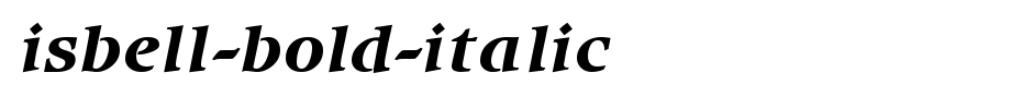 Isbell-Bold-Italic.ttf
(Art font online converter effect display)