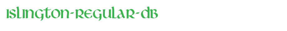 Islington-Regular-DB.ttf(字体效果展示)