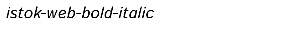 Istok-Web-Bold-Italic.ttf(艺术字体在线转换器效果展示图)