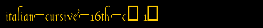 Italian-Cursive-16th-c.(1).ttf
(Art font online converter effect display)