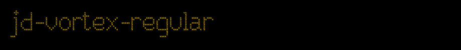 JD-Vortex-Regular.ttf(艺术字体在线转换器效果展示图)