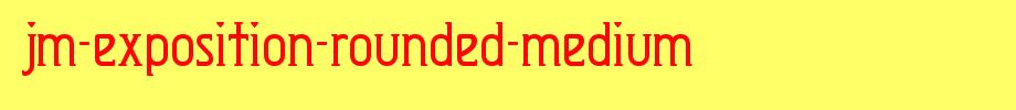 JM-Exposition-Rounded-Medium.ttf
(Art font online converter effect display)