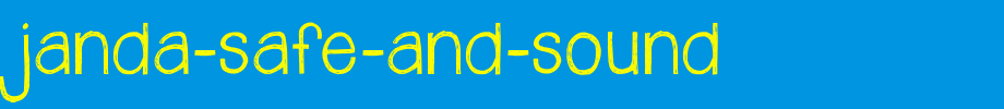 Janda-Safe-and-Sound.ttf
(Art font online converter effect display)