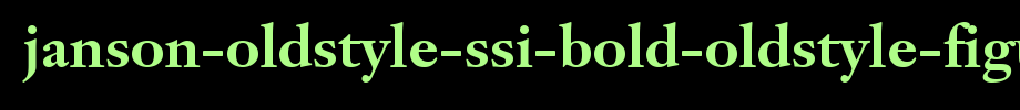 Janson-OldStyle-SSi-Bold-Oldstyle-Figures.ttf
(Art font online converter effect display)