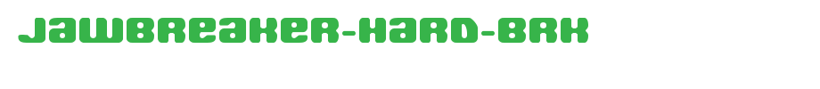Jawbreaker-Hard-BRK.ttf
(Art font online converter effect display)