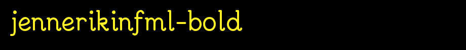 JennerikInfml-Bold.ttf
(Art font online converter effect display)