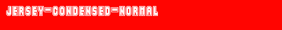 Jersey-Condensed-Normal.ttf
(Art font online converter effect display)