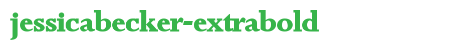 JessicaBecker-ExtraBold.ttf
(Art font online converter effect display)