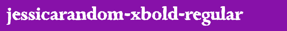 JessicaRandom-Xbold-Regular.ttf
(Art font online converter effect display)