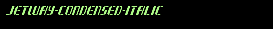 Jetway-Condensed-Italic.ttf(字体效果展示)