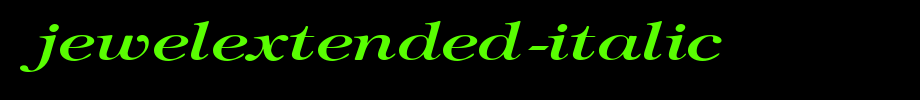 JewelExtended-Italic.ttf(字体效果展示)