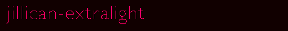 Jillican-ExtraLight.ttf
(Art font online converter effect display)