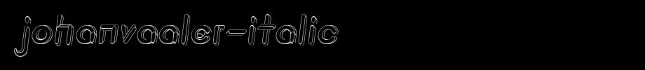 JohanVaaler-Italic.ttf(字体效果展示)