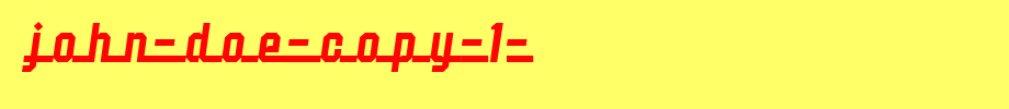 John-Doe-copy-1-.ttf
(Art font online converter effect display)