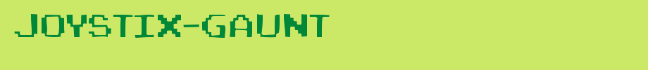 Joystix-Gaunt.ttf
(Art font online converter effect display)