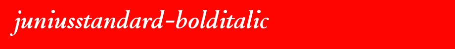 JuniusStandard-BoldItalic.ttf
(Art font online converter effect display)