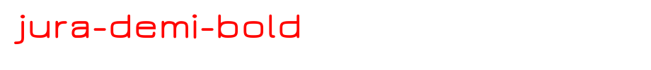Jura-Demi-Bold.ttf
(Art font online converter effect display)