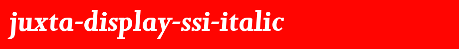 Juxta-Display-SSi-Italic.ttf
(Art font online converter effect display)