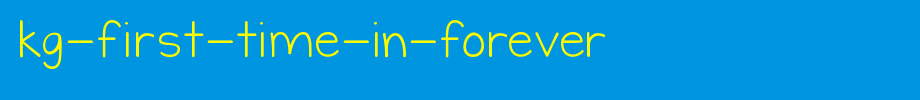 KG-First-Time-In-Forever.ttf
(Art font online converter effect display)