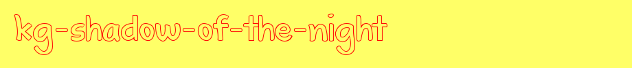 KG-Shadow-of-the-Night.ttf
(Art font online converter effect display)
