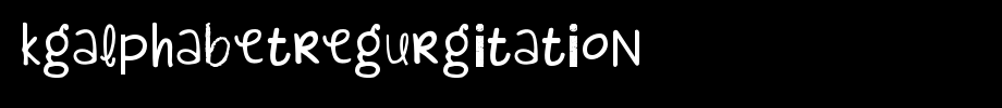 KGAlphabetRegurgitation.otf
(Art font online converter effect display)