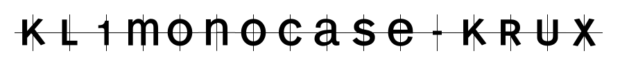 KL1MonoCase-Krux.ttf(字体效果展示)