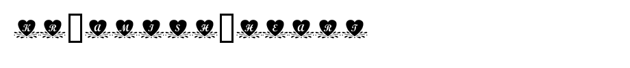 KR-Amish-Heart.ttf
(Art font online converter effect display)