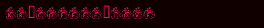 KR-Coffee-Love.ttf
(Art font online converter effect display)