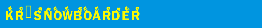 KR-Snowboarder.ttf
(Art font online converter effect display)