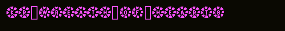 KR-Wreath-Of-Hearts.ttf
(Art font online converter effect display)