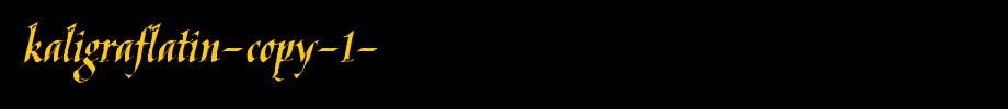 KaligrafLatin-copy-1-.ttf(艺术字体在线转换器效果展示图)