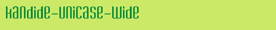 Kandide-Unicase-Wide.ttf(字体效果展示)