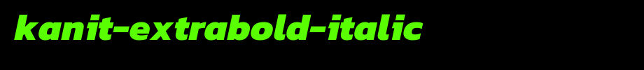 Kanit-ExtraBold-Italic.ttf
(Art font online converter effect display)