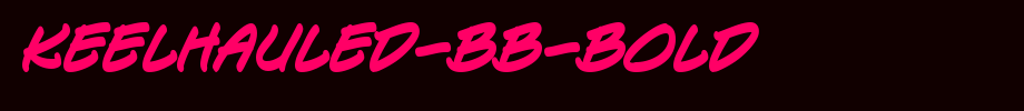 Keelhauled-BB-Bold.ttf
(Art font online converter effect display)