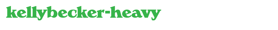 KellyBecker-Heavy.ttf
(Art font online converter effect display)