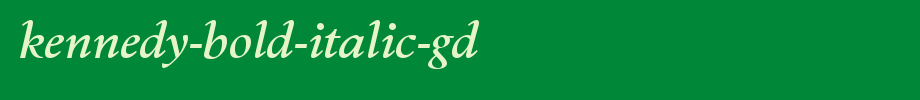 Kennedy-Bold-Italic-GD.ttf(字体效果展示)