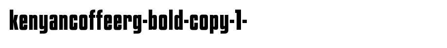 KenyanCoffeeRg-Bold-copy-1-.ttf(字体效果展示)