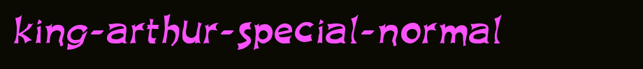 King-Arthur-Special-Normal_ English font