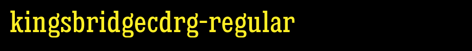 KingsbridgeCdRg-Regular.ttf(字体效果展示)