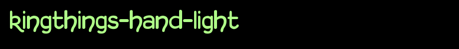 Kingthings-Hand-Light.ttf
(Art font online converter effect display)