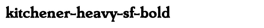 Kitchener-Heavy-SF-Bold.ttf
(Art font online converter effect display)