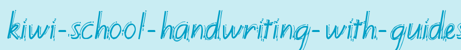 Kiwi-School-Handwriting-with-Guides.ttf(字体效果展示)