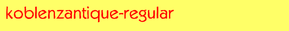 KoblenzAntique-Regular.ttf
(Art font online converter effect display)