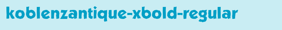 KoblenzAntique-Xbold-Regular.ttf
(Art font online converter effect display)