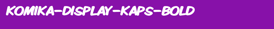 Komika-Display-Kaps-Bold.ttf
(Art font online converter effect display)